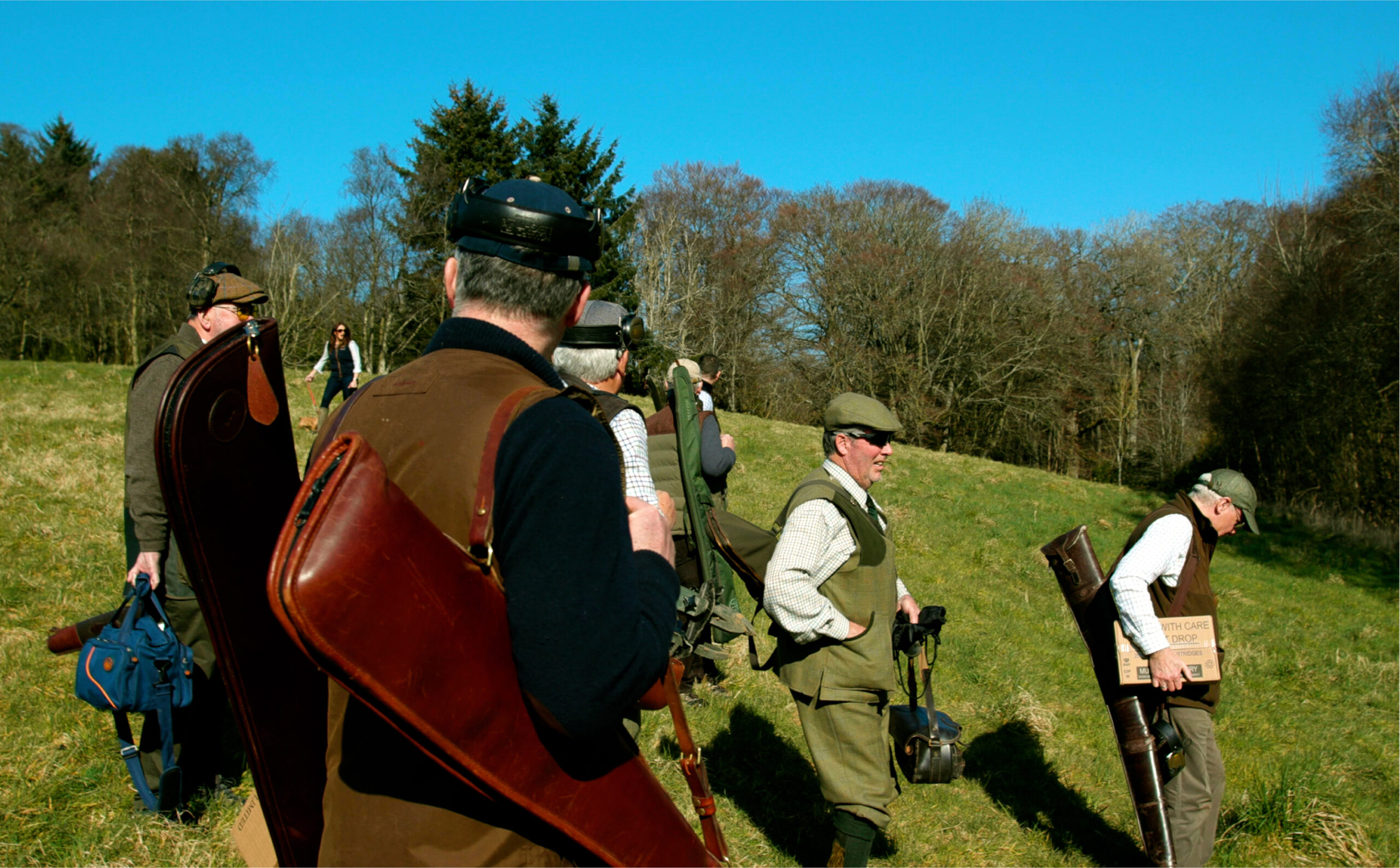 Clay pigeon shooting session at Birkhill Castle Estate Fife